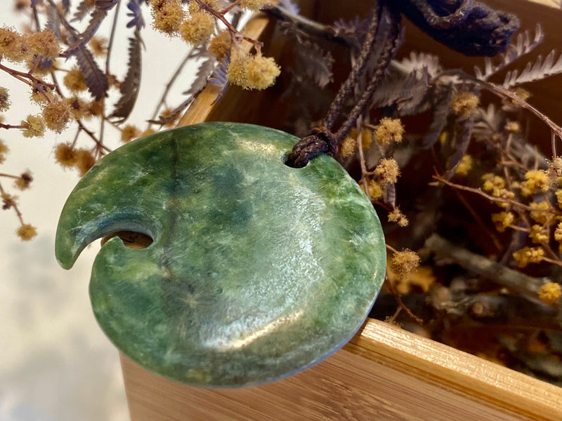 Contemporary Pounamu Koru pendant