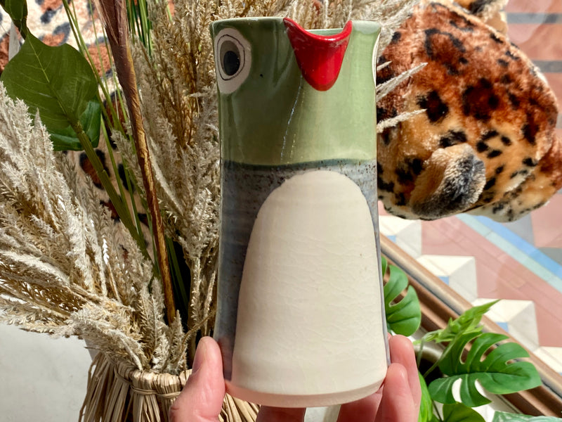 Ceramic Native Bird vase/jug