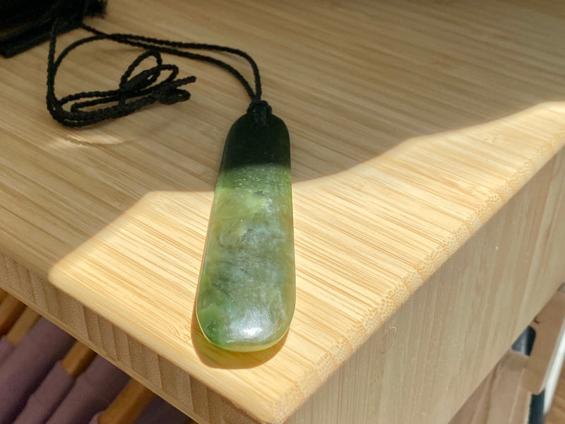 Large Pounamu Roimata pendant