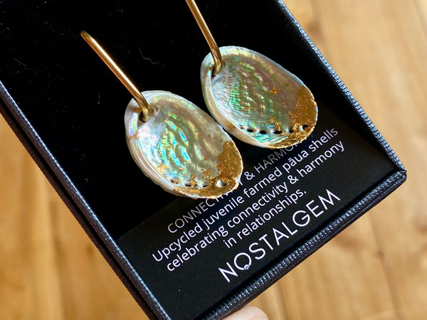 Nostalgem Paua Kintsugi Earrings