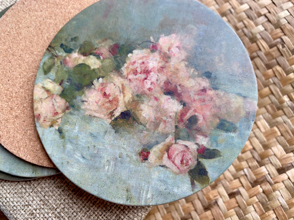 Coasters set of 4 - Roses