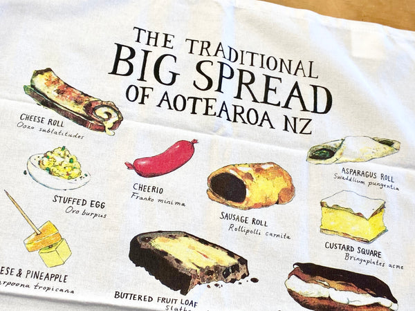 The Big Spread of Aotearoa Teatowel