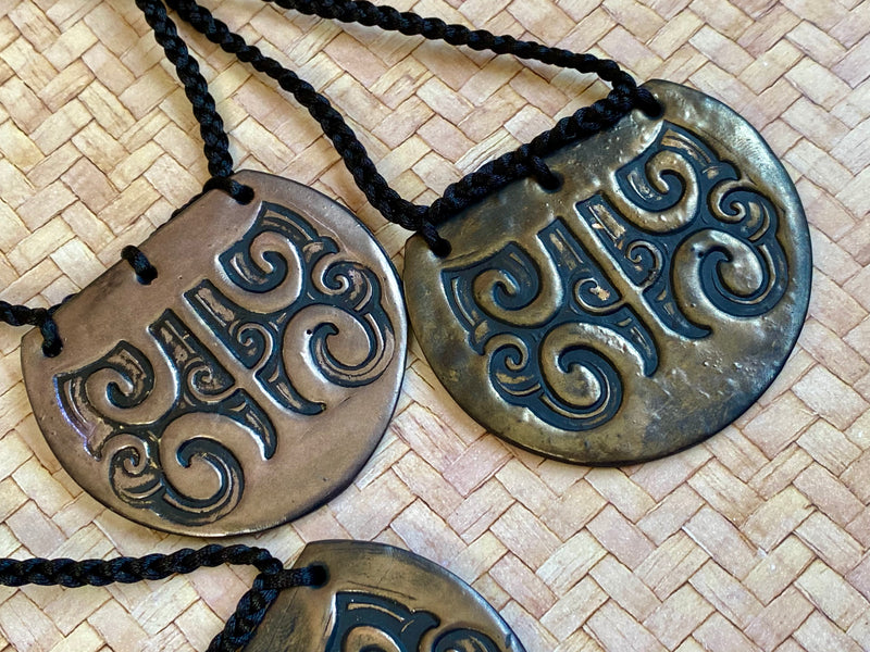 Large Moko Kauae pendant