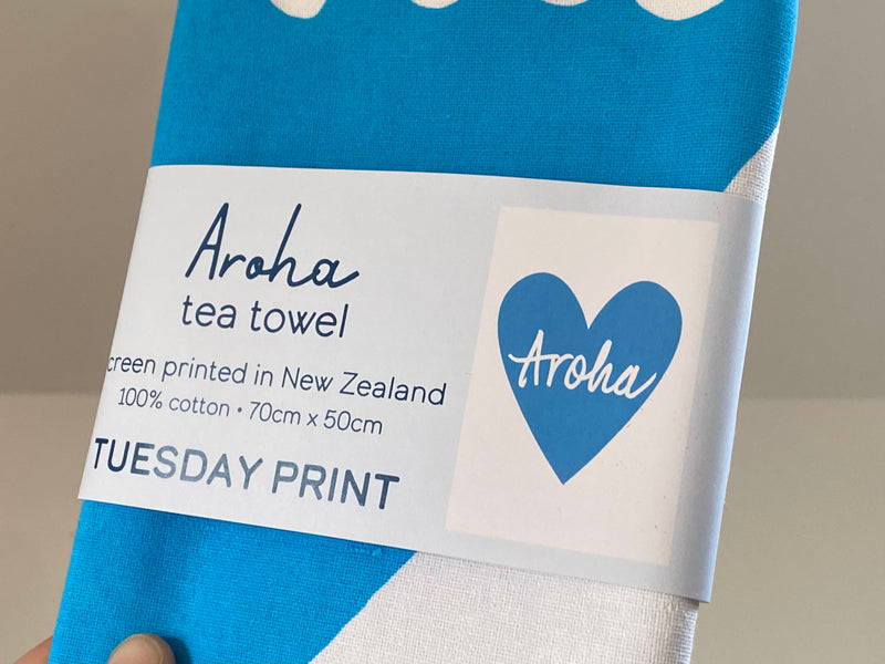 Cotton "Aroha" Teatowel