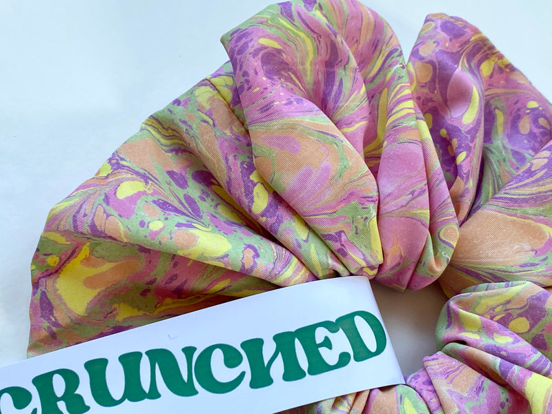 Hand Marbled Statement Scrunchies