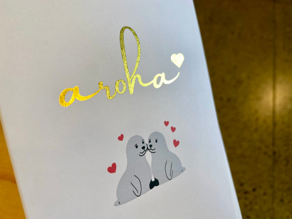 Card - Aroha Kekeno (Seal) Gold Foil