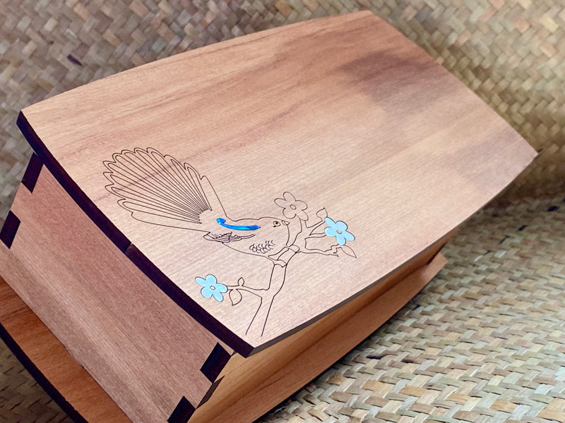 Rimu Jewellery Box with Fantail