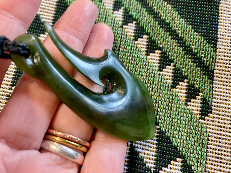 Pounamu Hei Matau pendant