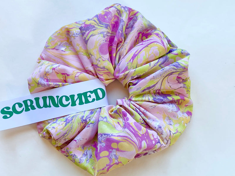 Hand Marbled Statement Scrunchies