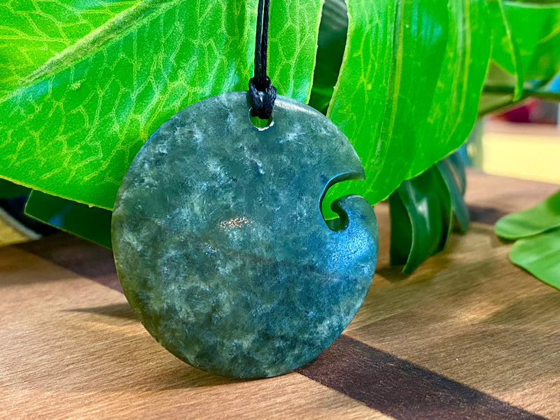 Contemporary Pounamu Koru pendant