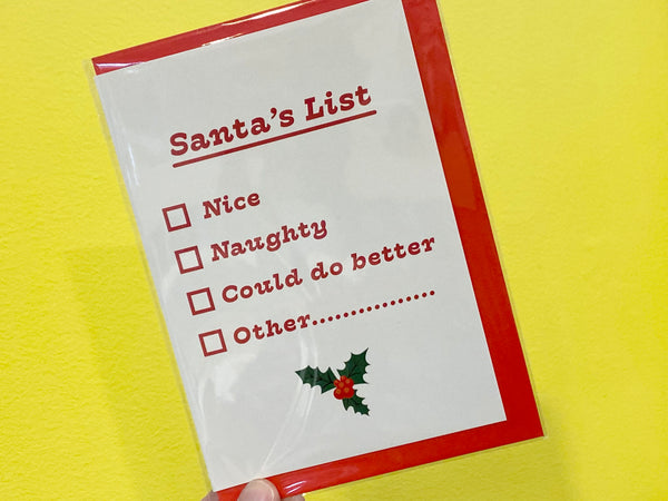 Card - Santa's List