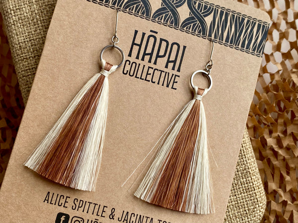 Muka Tassel earrings - brown