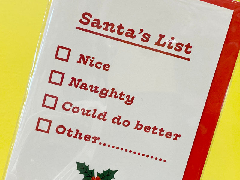Card - Santa's List