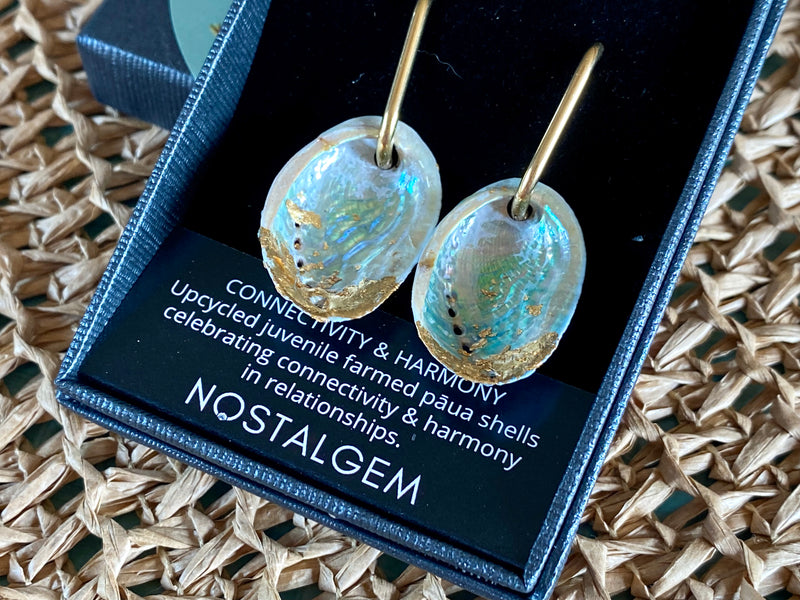 Nostalgem Paua Kintsugi Earrings