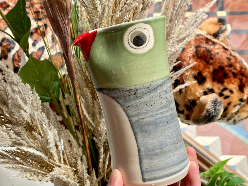 Ceramic Native Bird vase/jug