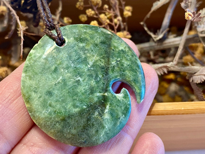 Contemporary Pounamu Koru pendant