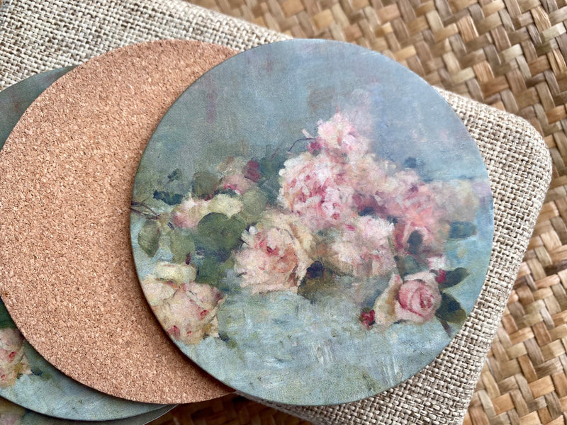 Coasters set of 4 - Roses