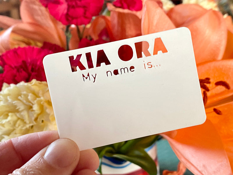 Kia Ora Name Badge