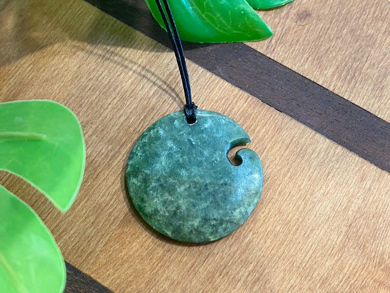 Contemporary Pounamu Koru pendant