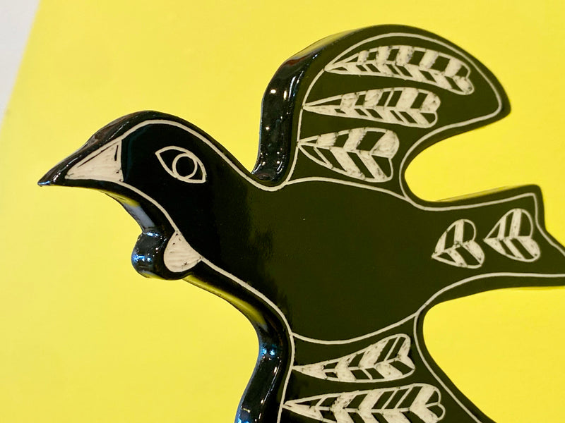 Ceramic Tui Wall art