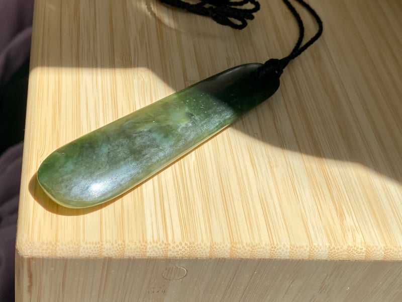 Large Pounamu Roimata pendant