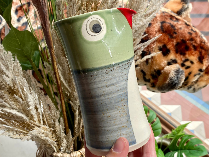 Ceramic Native Bird vase/jug