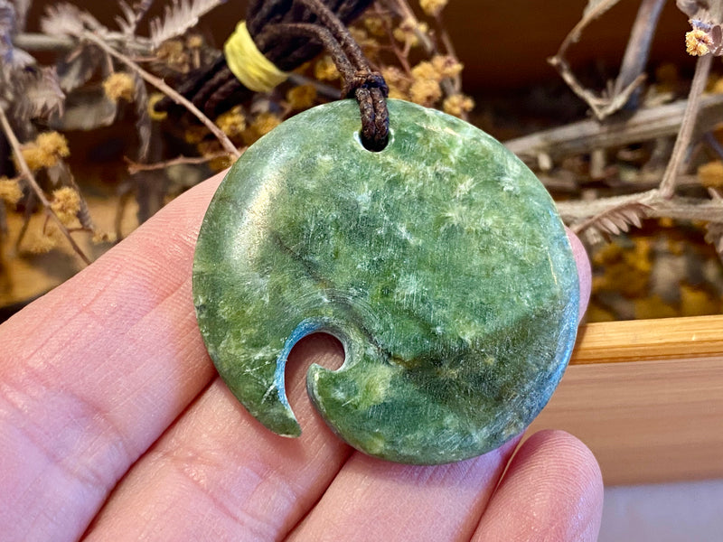 Contemporary Pounamu Koru pendant