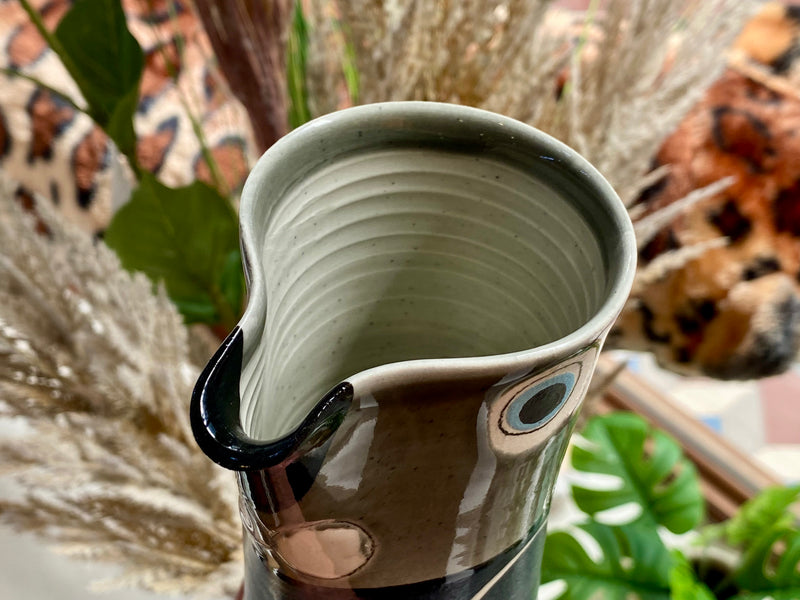 Ceramic Native Bird vase/jug