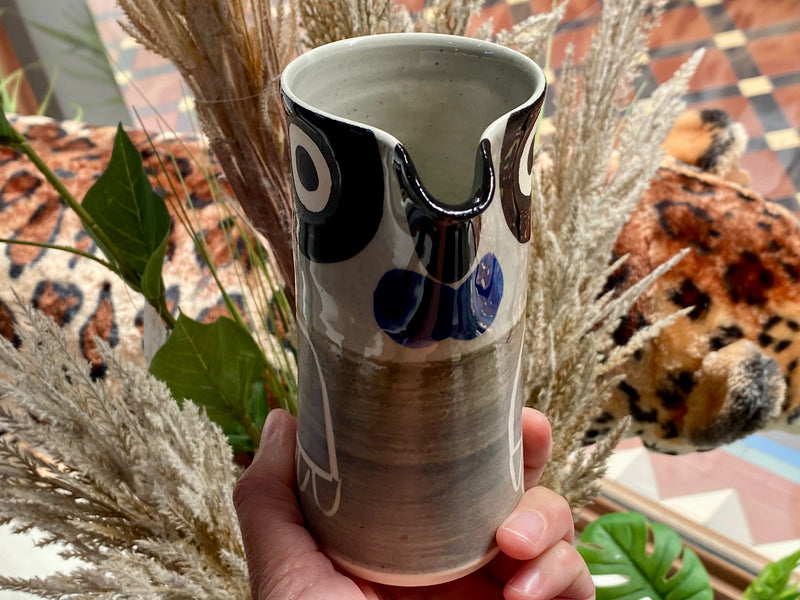Ceramic Native Bird vase/jug
