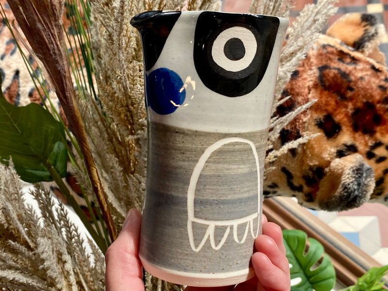 Ceramic Native Bird vase/jug