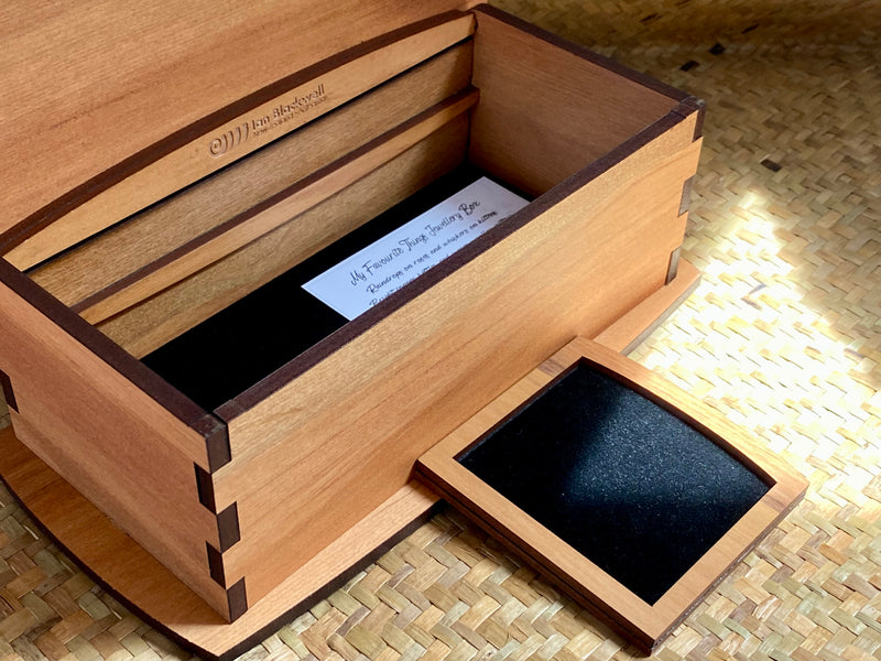 Rimu Jewellery Box with Fantail