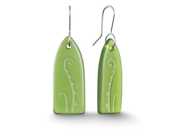 Glass Fern Earrings