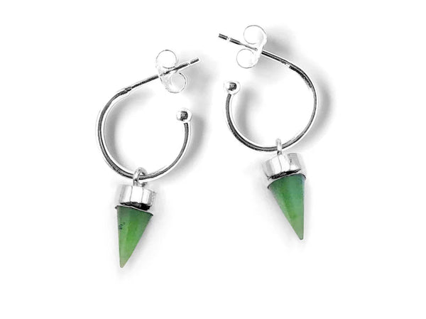 NVK Pounamu Tiny Point Earrings