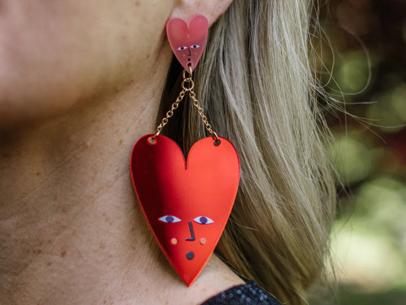 Studio Soph Earrings - Mirror Hearts