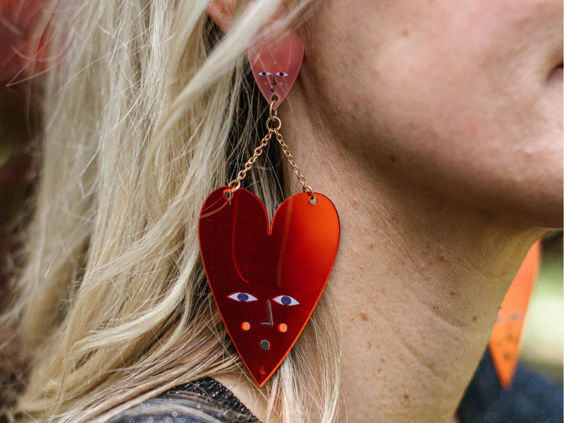 Studio Soph Earrings - Mirror Hearts