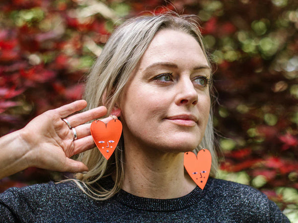 Studio Soph Earrings - Mirror Hearts