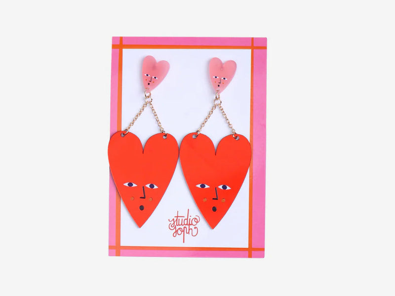 Studio Soph Earrings - Mirror Hearts