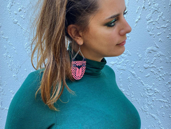 Studio Soph Earrings - Pink Cheetah