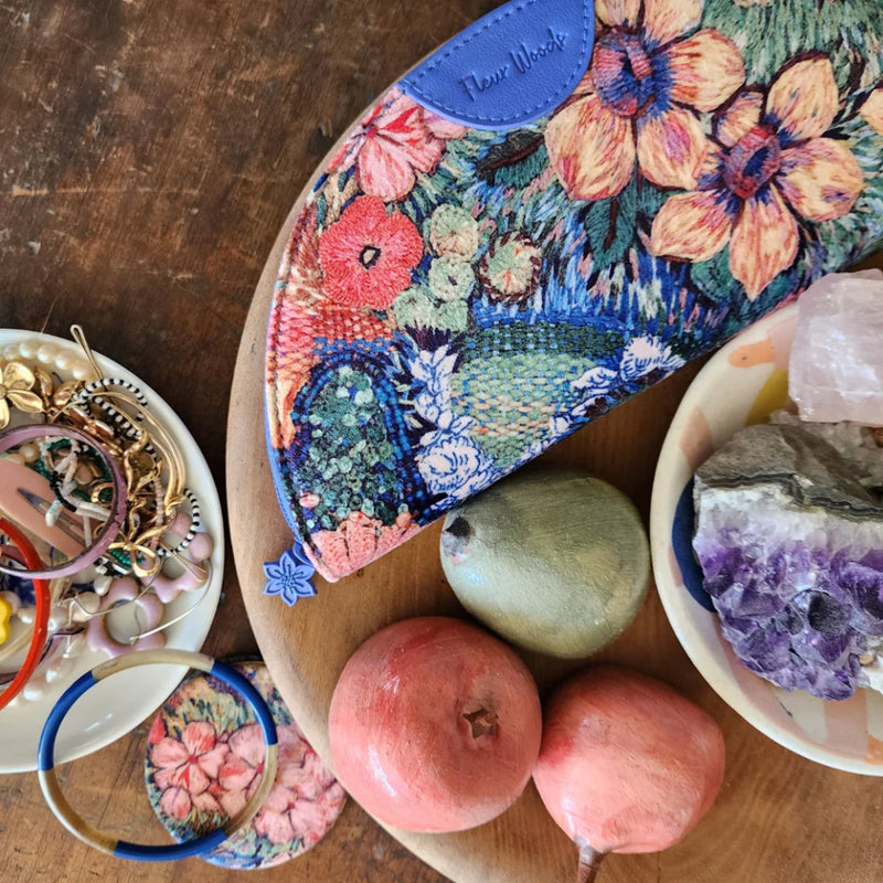 Velvet Jewellery Case - Rivers and Roads