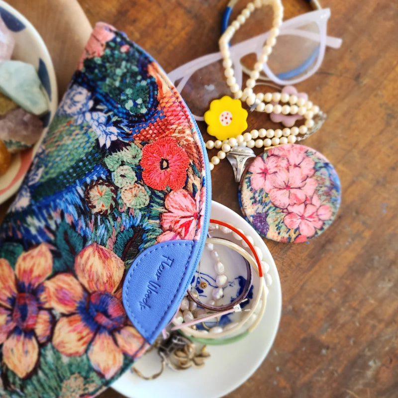 Velvet Jewellery Case - Rivers and Roads