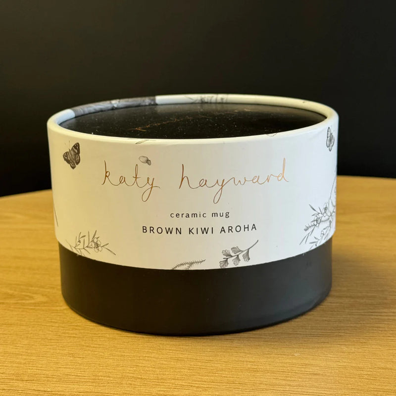 Aroha Brown Kiwi Ceramic Cup