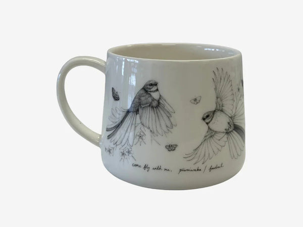 Fly With Me Fantail Ceramic Cup