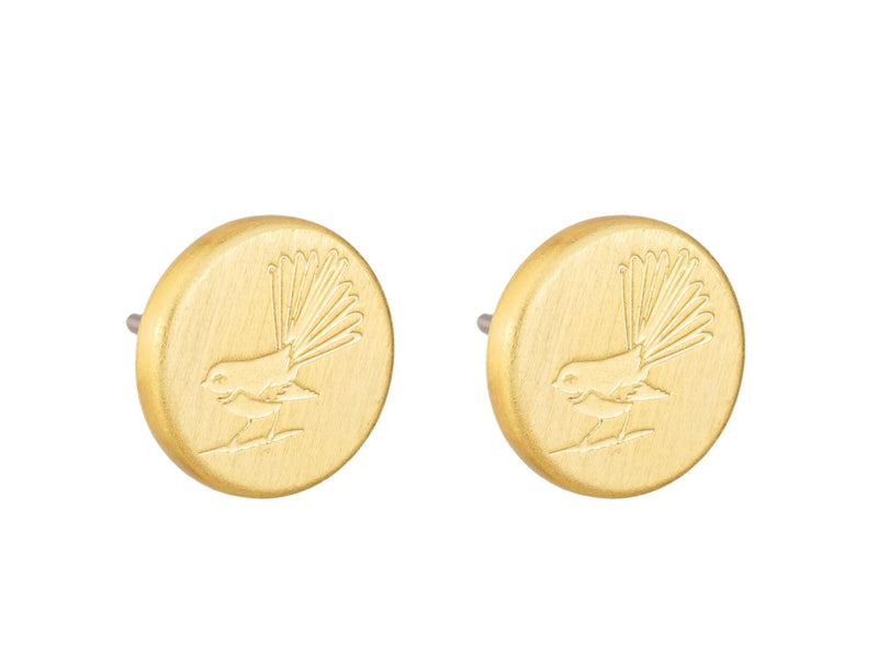 Little Taonga earrings - Fantail Circle studs