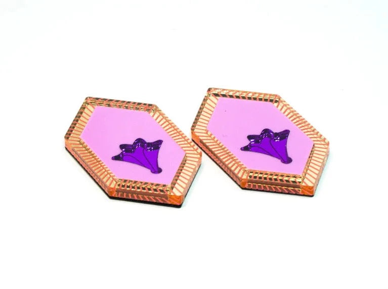 Lover Lover Ivy earrings purple/fuschia