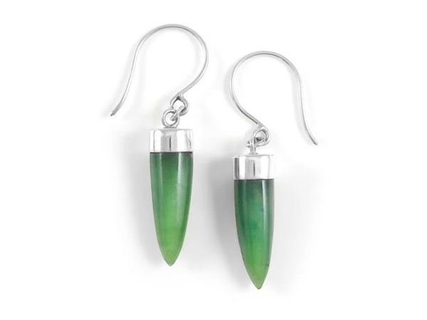 NVK Pounamu Point Earrings