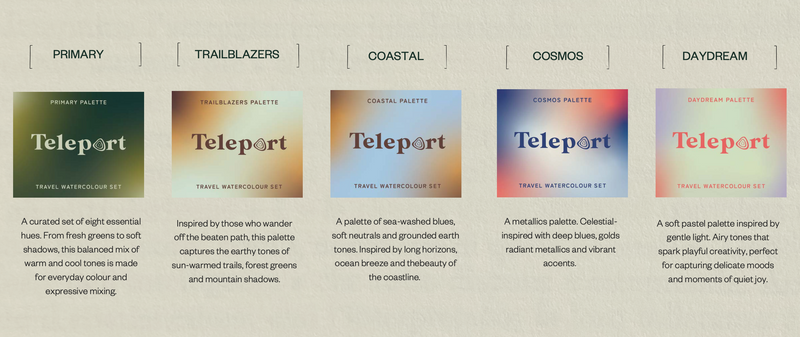 Teleport Watercolour Travel Kits