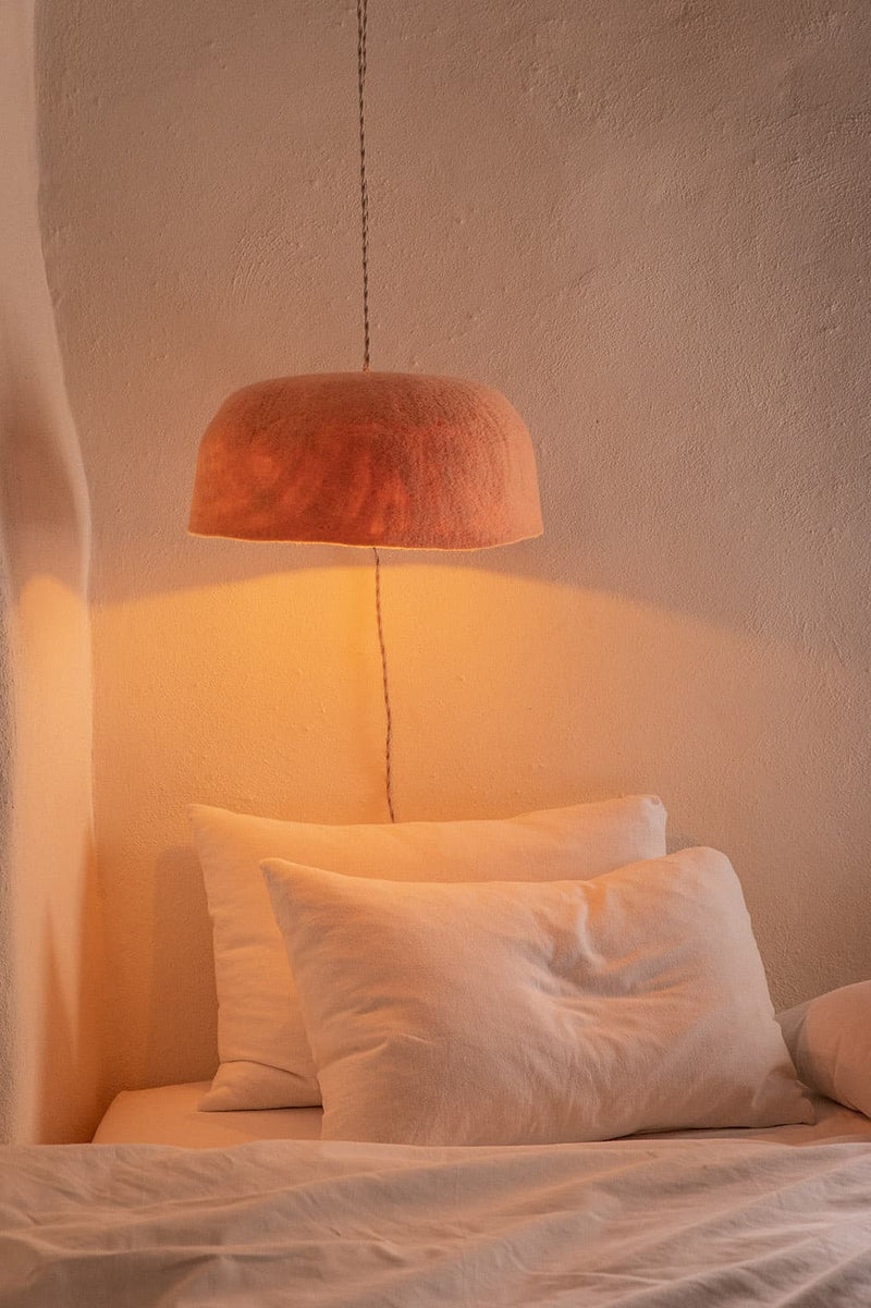 Felt Light Shades - large round Yurt style