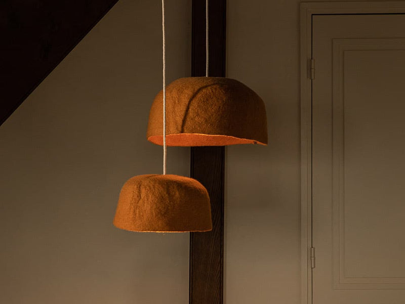 Felt Light Shades - large round Yurt style