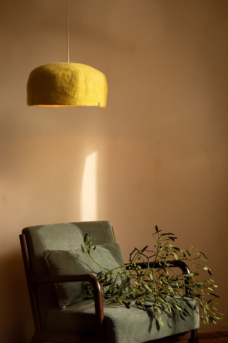 Felt Light Shades - large round Yurt style