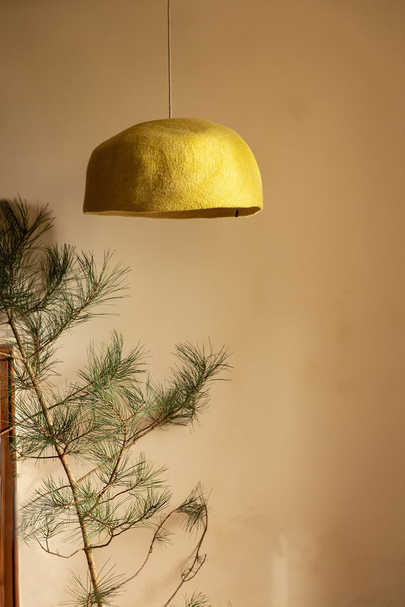 Felt Light Shades - large round Yurt style